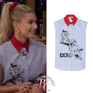 Prada women’s sleeveless button down shirt.